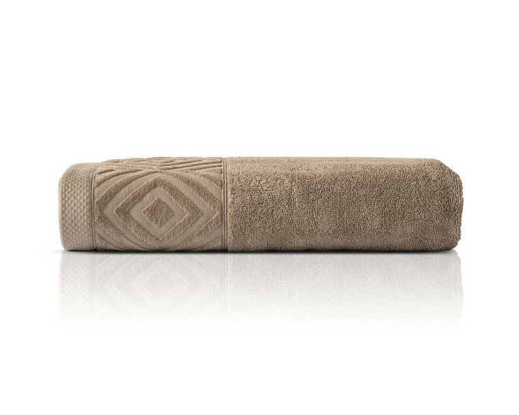Ręcznik kąpielowy bawełniany Paula 70x140 taupe 550 g/m2 963858