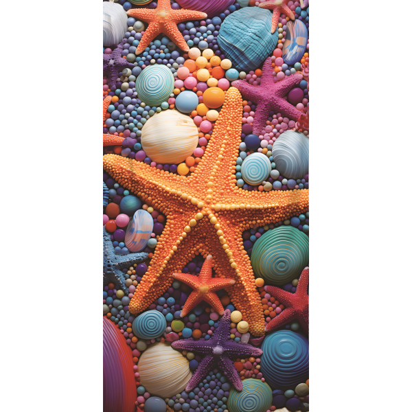Ręcznik kąpielowy plażowy 100x180 Rozgwiazda 730302