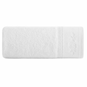 Ręcznik kąpielowy SISI bawełniany biały 50×90 cm miękki i chłonny 827242 Ręcznik kąpielowy SISI bawełniany biały 50×90 cm miękki i chłonny 827242
