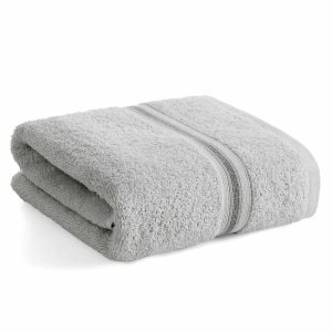 Ręcznik kąpielowy TRIS 50×90 cm bawełna srebrny 741486 Ręcznik kąpielowy TRIS 50×90 cm bawełna srebrny 741486