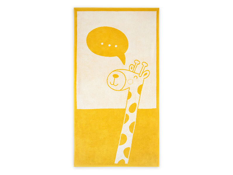 Ręcznik kąpielowy Żyrafa 70x130 cm szary 53123