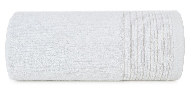 Ręcznik Lari 30x50 biały z bordiurą i błyszczącą nicią 500 g/m2 772879