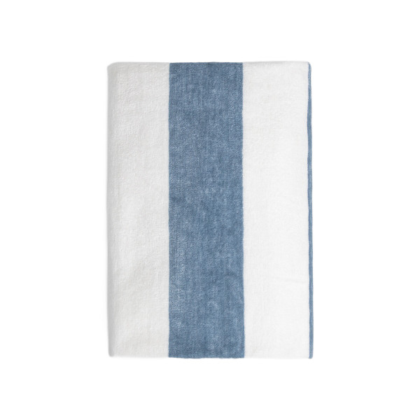 Ręcznik LAWENA w biało-błękitne pasy 100x150 cm HOMLA 957115