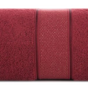 Ręcznik Liana 30×50 bordowy z błyszczącą nicią 500 g/m2 772238 Ręcznik Liana 30×50 bordowy z błyszczącą nicią 500 g/m2 772238