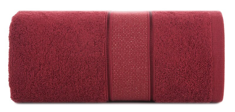 Ręcznik Liana 30x50 bordowy z błyszczącą nicią 500 g/m2 772238