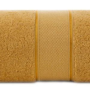 Ręcznik Liana 70×140 musztardowy z błyszczącą nicią 500 g/m2 772319