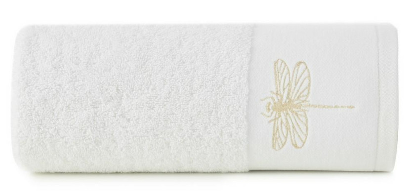 Ręcznik Lori 50x90 biały ważka 485g/m2 frotte 772908
