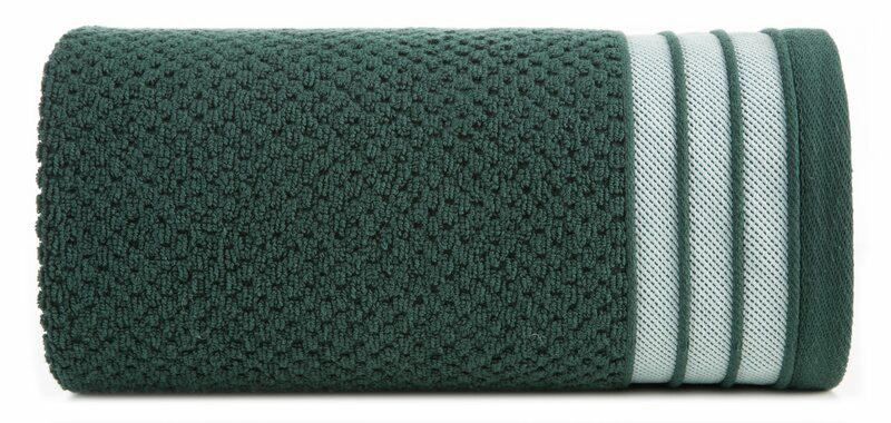 Ręcznik Madlen 70x140 zielony zdobiony kolorową frotte 500 g/m2 771826