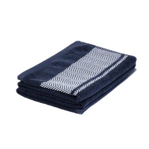 Ręcznik MAIARA Granatowy z ozdobnym przeszyciem 50×90 cm HOMLA 900311 Ręcznik MAIARA Granatowy z ozdobnym przeszyciem 50×90 cm HOMLA 900311
