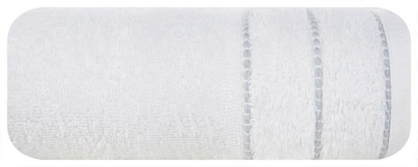 Ręcznik Mari 70x140 biały z welurową bordiurą 500g/m2 772366
