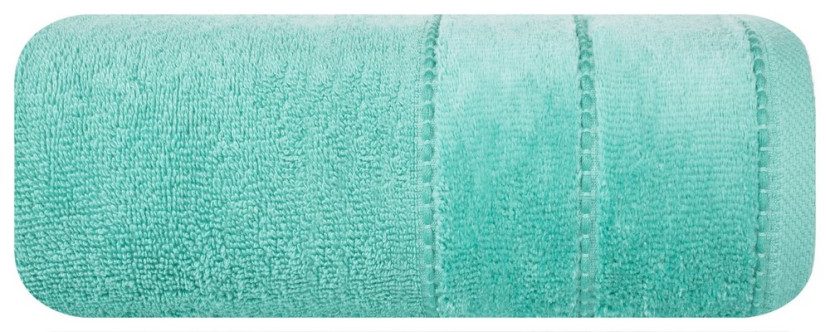 Ręcznik Mari 70x140 miętowy z welurową bordiurą 500g/m2 772360