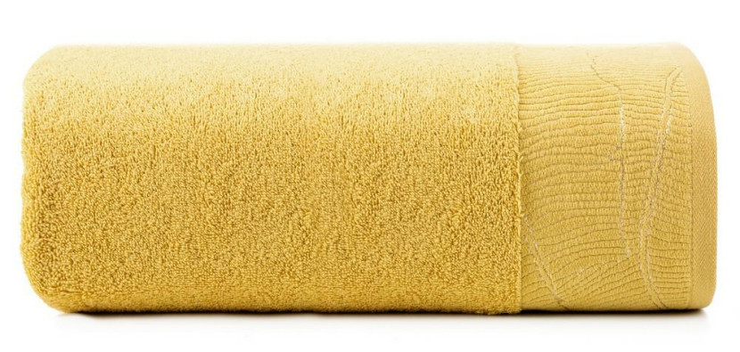 Ręcznik Metalic 30x50 musztardowy 485g/m2 frotte 772026