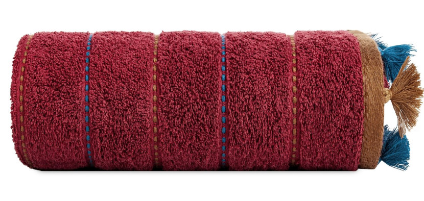 Ręcznik Morocco 70x140 bordowy frotte 480 g/m2 Terra Collection 770461