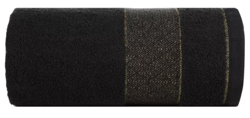 Ręcznik Nessy 30x50 czarny 500 g/m2 frotte bawełniany 988126
