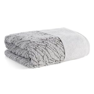 Ręcznik NOLA bawełniany srebrny 50×90 cm miękki i chłonny 827259 Ręcznik NOLA bawełniany srebrny 50×90 cm miękki i chłonny 827259