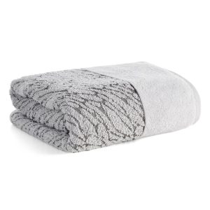 Ręcznik NOLA bawełniany srebrny 70×140 cm miękki i chłonny 827268 Ręcznik NOLA bawełniany srebrny 70×140 cm miękki i chłonny 827268