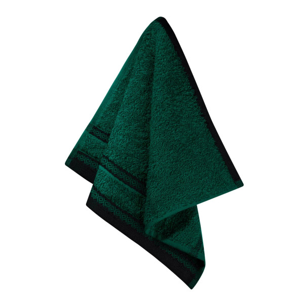 Ręcznik Panama 30x30 zielony butelkowy frotte 500g/m2 942351