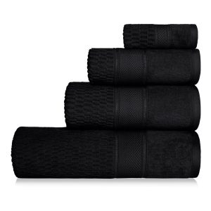 Ręcznik Peru 100×150 czarny welurowy 500g/m2 963501 Ręcznik Peru 100×150 czarny welurowy 500g/m2 963501