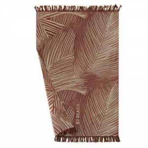 Ręcznik plażowy 100×160 Fouta Palms Red bordowy z frędzlami 220g/m2 Zwoltex 772294 Ręcznik plażowy 100×160 Fouta Palms Red bordowy z frędzlami 220g/m2 Zwoltex 772294