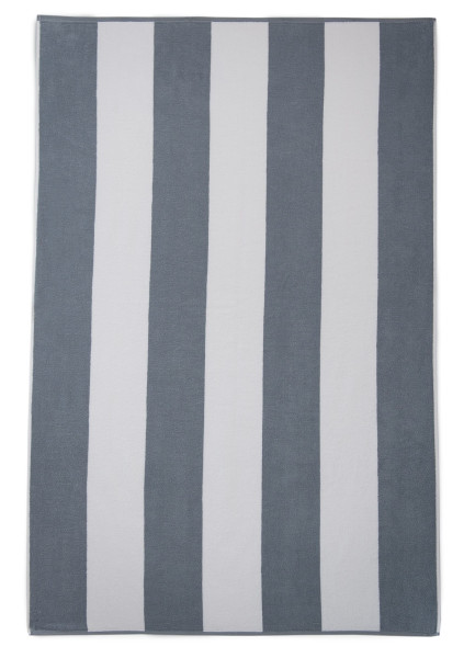 Ręcznik plażowy 100x160 Neon szary szerokie pasy 380 g/m2 Zwoltex 772262