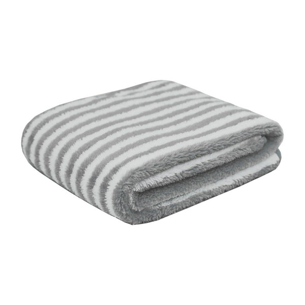 Ręcznik Pure Stripes 35x75 szary biały pasy z mikrofibry Home 770439