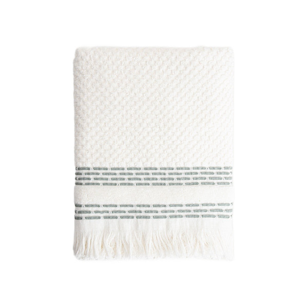 Ręcznik ROSOP boho z granatowymi paskami 70x130 cm HOMLA 959858