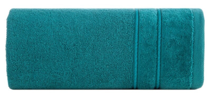 Ręcznik Sibel 50x90 turkusowy z ozdobną bordiurą 500 g/m2 frotte 741493