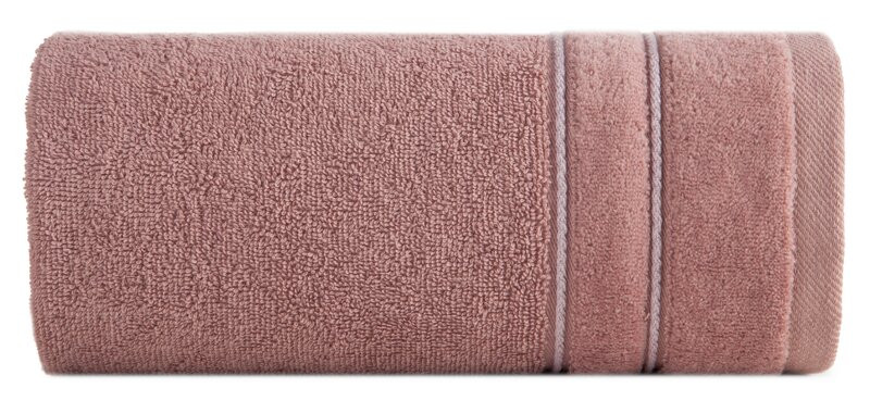 Ręcznik Sibel 70x140 05 pudrowy z ozdobną bordiurą 500 g/m2 frotte 741521