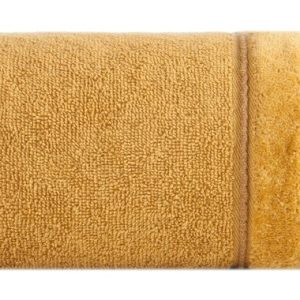 Ręcznik Sibel 70×140 06 musztardowy z ozdobną bordiurą 500 g/m2 frotte 741509 Ręcznik Sibel 70×140 06 musztardowy z ozdobną bordiurą 500 g/m2 frotte 741509