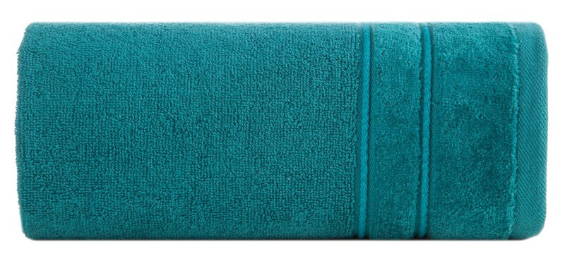 Ręcznik Sibel 70x140 turkusowy z ozdobną bordiurą 500 g/m2 frotte 741523
