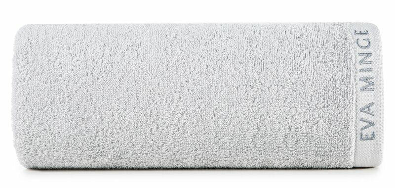 Ręcznik Venus 50x90 srebrny zdobiony haftem 550 g/m2 Eva Minge 770917