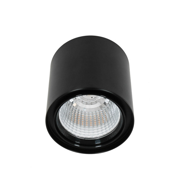 Reflektor Luna Black 3800LM okrągły czarny LED 40W 3000K 3800lm IP20 Italux 1039072