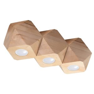 Reflektor spot ARBORO jasne drewno 3xGU10x40W IP20 Pure Lume 1039086 Reflektor spot ARBORO jasne drewno 3xGU10x40W IP20 Pure Lume 1039086