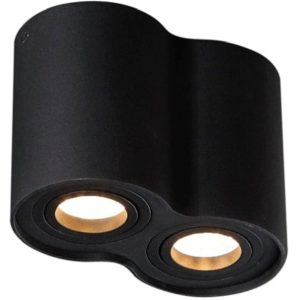 Reflektor spot BASIC ROUND czarny 2xGU10x10W IP20 Maxlight 1034262 Reflektor spot BASIC ROUND czarny 2xGU10x10W IP20 Maxlight 1034262