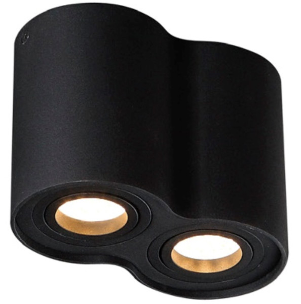 Reflektor spot BASIC ROUND czarny 2xGU10x10W IP20 Maxlight 1034262