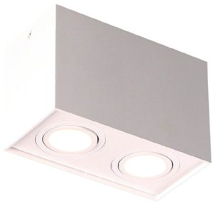 Reflektor spot BASIC SQUARE biały 2xGU10x10W IP20 Maxlight 1034222 Reflektor spot BASIC SQUARE biały 2xGU10x10W IP20 Maxlight 1034222