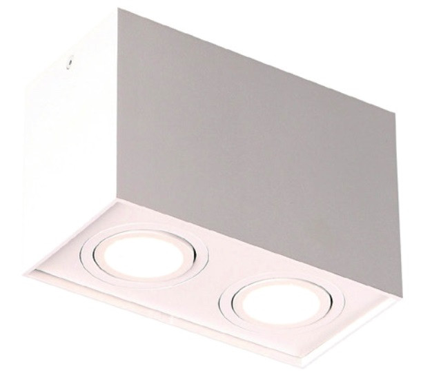 Reflektor spot BASIC SQUARE biały 2xGU10x10W IP20 Maxlight 1034222