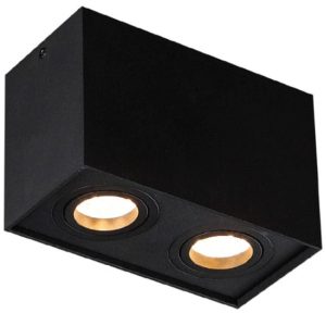 Reflektor spot BASIC SQUARE czarny 2xGU10x10W IP20 Maxlight 1034245 Reflektor spot BASIC SQUARE czarny 2xGU10x10W IP20 Maxlight 1034245