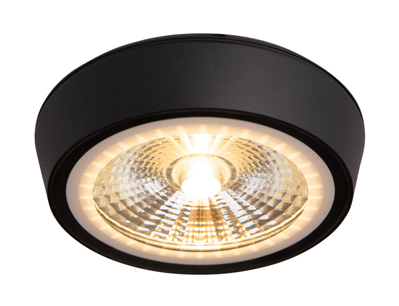 Reflektor spot CHARON okrągły czarny LED 11W 3000 K 766lm IP65 Maxlight 1034235