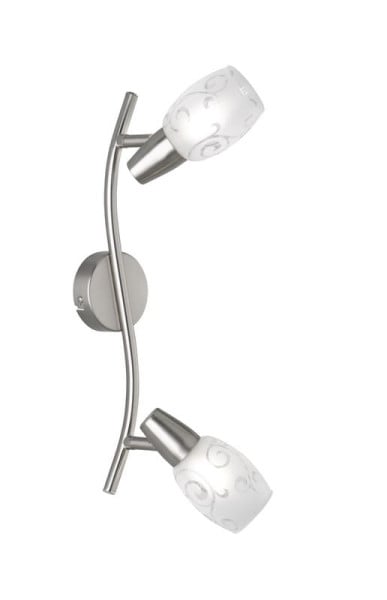 Reflektor spot COLMAR srebrno-biały 2xE14x28W wym:19x39x8cm IP20 RL 1039074