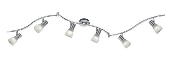 Reflektor spot LEVISTO srebrno-biały 6xE14x40W wym:21x180x11cm IP20 Trio 1039102