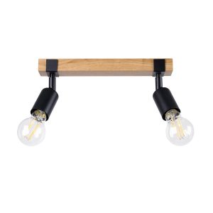 Reflektor spot LIMERO czarny-drewno 2xE27x15W IP20 Pure Lume 1034287 Reflektor spot LIMERO czarny-drewno 2xE27x15W IP20 Pure Lume 1034287