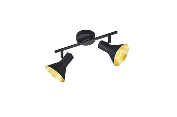 Reflektor spot NINA złoto-czarny 2xE14x40W wym:21x33x11cm IP20 RL 1038996