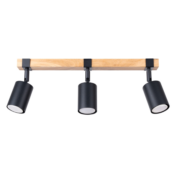 Reflektor spot NORDAL czarny 3xGU10x10W wym:17,2x6x54cm IP20 Pure Lume 1034008