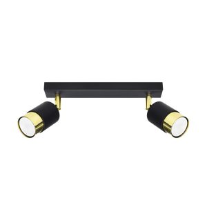 Reflektor spot OSCURO czarno-złoty 2xGU10x10W wym:18x5x30cm IP20 Pure Lume 1033965 Reflektor spot OSCURO czarno-złoty 2xGU10x10W wym:18x5x30cm IP20 Pure Lume 1033965