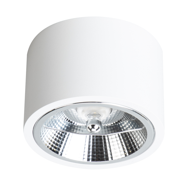 Reflektor spot REDONDO tuba biały 1xAR111x15W wym:8x12x12cm IP20 Milagro 1037343