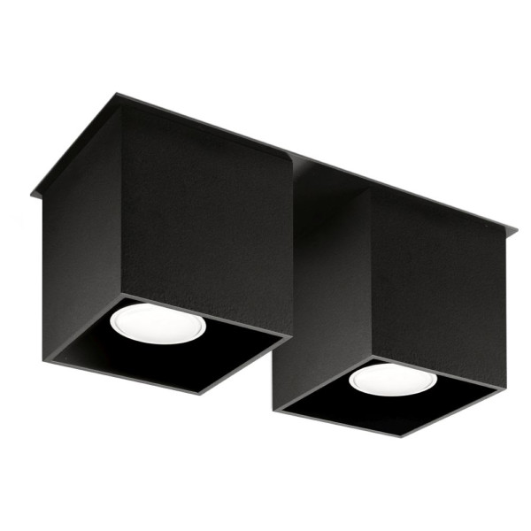 Reflektor spot TETRIS czarny 2xGU10x40W wym:12x26x10cm IP20 Pure Lume 991485