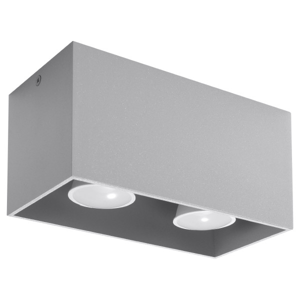 Reflektor spot TETRIS szary 2xGU10x40W wym:10x20x10cm IP20 Pure Lume 991567