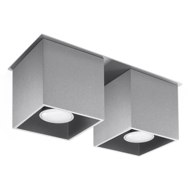 Reflektor spot TETRIS szary 2xGU10x40W wym:12x26x10cm IP20 Pure Lume 991545