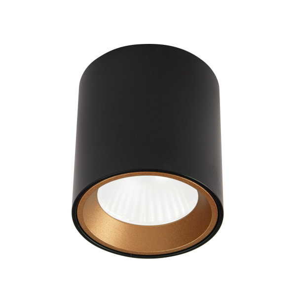 Reflektor spot TUB okrągły czarny LED 7W biały ciepły 572lm IP20 Maxlight 1038968
